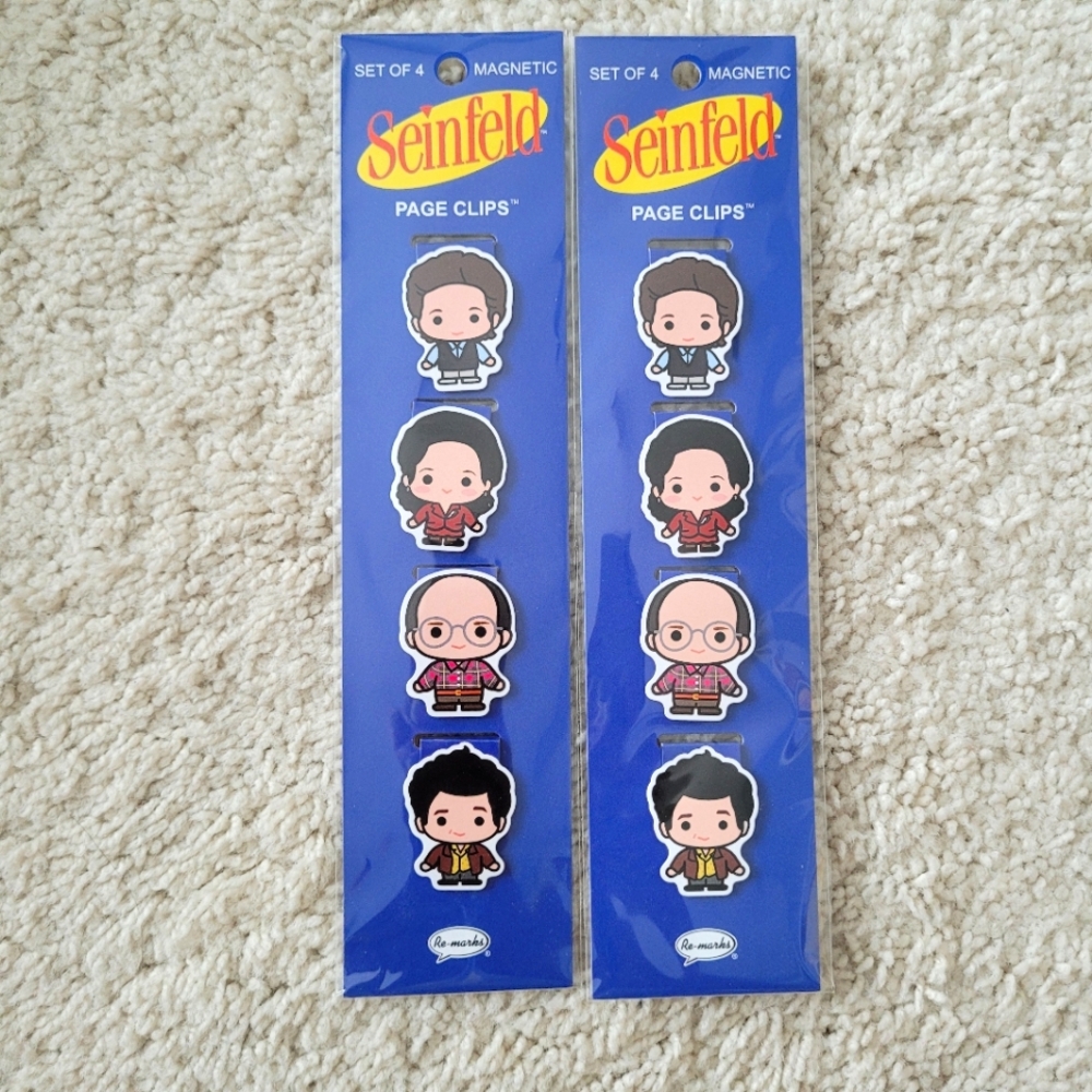 Seinfeld Magnetic Page Clips - 2 Sets